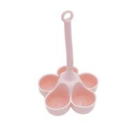 Flaroey High Temperature Steamed Egg Tray Food Grade Complementary Food Tools 1 Piece Silica Gel Pink