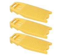 Flaroey Home Washboard, Non-Slip Hand Washing Clothes Washboard with Soap Holder Washboard for Homeschool Yellow