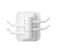 Flaroey Hook Strength Household Portable Punching-Free Hook Multifunctional Foldable and Rotatable Hook Frame Wall Hook White