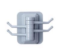 Flaroey Hook Strength Household Portable Punching-Free Hook Multifunctional Foldable and Rotatable Hook Frame Wall Hook Blue