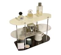 Flaroey Ins Style Acrylic Multi-Layer Storage Rack Decorative Shelves Desk Organizer Makeup Jewelry Home Organization A