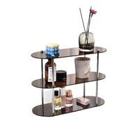 Flaroey Ins Style Acrylic Multi-Layer Storage Rack Decorative Shelves Desk Organizer Makeup Jewelry Home Organization B