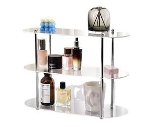Flaroey Ins Style Acrylic Multi-Layer Storage Rack Decorative Shelves Desk Organizer Makeup Jewelry Home Organization D