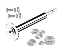 Flaroey Inside Pipe Cutter for PVC Pipe,Plastic Plumbing Tools with 6Pcs Rotary Drill Saw Blades & 1/4Inch Hex Shank for Plumber, Easy to Use
