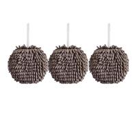 Flaroey Kitchen Hand Towel Absorbent Lint- Towel Bathroom Cute Hand Washing Handkerchief Hanging Hand Towel Light Gray