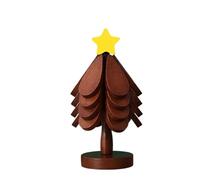 Flaroey Kitchen Insulation Mat Christmas Tree Shaped Solid Wood Dining Table Anti Scalding Coasters Pot Mat Home Decoration B