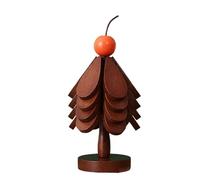 Flaroey Kitchen Insulation Mat Christmas Tree Shaped Solid Wood Dining Table Anti Scalding Coasters Pot Mat Home Decoration A