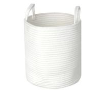 Flaroey Large Capacity Cotton Rope Storage Basket for Toys and Clothes-Dirty Clothes Basket Multifunctional Organizer for Home A