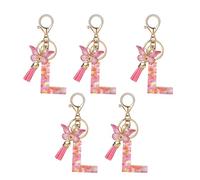 Flaroey Letter Keychain Cute Initial Letter Keychain Handle Pendant Easy Install Easy to Use