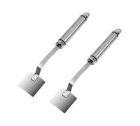 Flaroey Long Handle Stainless Steel Corn Stripping Tool, Corn Peeler for Corn on the Cob, Corn Cob Stripper 2pcs