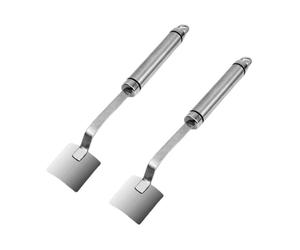 Flaroey Long Handle Stainless Steel Corn Stripping Tool, Corn Peeler for Corn on the Cob, Corn Cob Stripper 2pcs