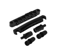Flaroey LP Guitar Bridge & Tailpiece Set Compatible with LP Guitars Enhanced Durability & Tone Black