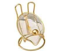 Flaroey Luxurious Style Soap Tray, Bathroom, Household Sink, Drainage Rack, Perforated Plastic Soap Rack Bathroom Supplies White