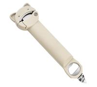 Flaroey Magnetic Can Opener Telescopic Bottle Opener Multi-Function Cap Opener Anti-Slip Manual Cap Screwer White