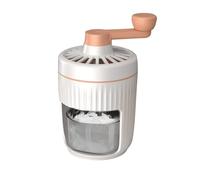 Flaroey Manual Rotary Portable Ice Crusher Shaved Ice Machine with Ice Trays Hand-Cranked Ice Crusher Drinks Chopper Stirrer,B