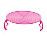 Flaroey Microwave Heating Layer Steaming Tray Double-Layer Rack Bowl Rack Storage Rack Pink
