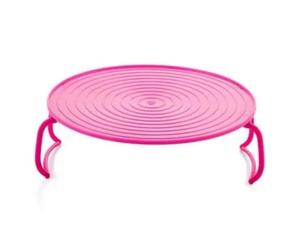Flaroey Microwave Heating Layer Steaming Tray Double-Layer Rack Bowl Rack Storage Rack Pink