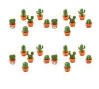 Flaroey Mini Cactus Fridge Magnet Magnetic Message Sticker Fixed Buckle Magnetic Decorative Accessories Orange