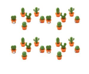 Flaroey Mini Cactus Fridge Magnet Magnetic Message Sticker Fixed Buckle Magnetic Decorative Accessories Orange