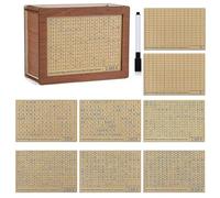 Flaroey Money Box with Reusable Small Financial Management Non- Wood Wooden Money Box Box with Saving Odorless Easy Install B