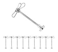 Flaroey Mosquito Coil Holder Refrigerator Magnet Magnetic Clip String Light Cable Clip Desk Accessory Length 10PCS Length 11cm