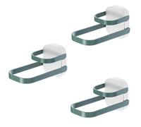 Flaroey Multifunctional Clothes Hanger Storage Rack Punch-Free Wall-Mounted Double-Layer Foldable Clothes Rack Storage Rack B