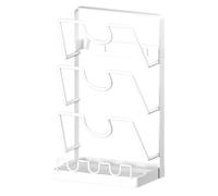 Flaroey Multifunctional Kitchen Storage Rack - Wall-Mounted Pot Cover, and Cutting Board Organizer with Drain Rack Large