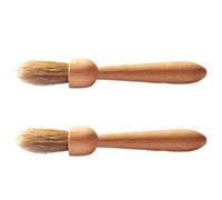 Flaroey Natural Bamboo Wooden Coffee Grinder Brush for Home Coffee Maker Cleaning Essentials