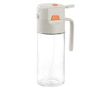 Flaroey Oil Bottle for Cooking - Glass Olive Oil Sprayer and Pourer, Ideal for Grilling, Baking, and Salad Dressing White