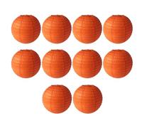 Flaroey Orange Red Paper Lanterns, Diy Round Lanterns Suitable for Weddings, Shopping Malls, Schools, Outdoor Activities