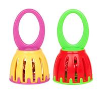 Flaroey Orff Plastic Cage Bell Hand Bell Children'S Early Education Wrist Bell Hand Grasping Bell