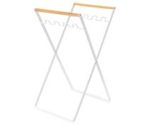 Flaroey Outdoor Household Waste Rack Foldable Kitchen Scraps Storage Rack Plastic Bag Holder White