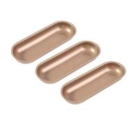 Flaroey Oval Carbon Steel Hot Dog Cake Mold Pastry Bakeware DIY Cake Non Stick Toast Bread Mold Pan Kitchen Baking Tool 3pcs