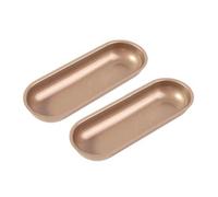 Flaroey Oval Carbon Steel Hot Dog Cake Mold Pastry Bakeware DIY Cake Non Stick Toast Bread Mold Pan Kitchen Baking Tool 2pcs