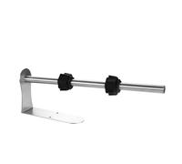 Flaroey Paper Towel Holder, Under Cabinet Paper Towel Holder with Damping Function, Wall Mount Self Adhesive or Drilling Silver