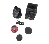 Flaroey Phone Camera Lens 0.45X Ultra Wide Angle + 12.5X Macro Lens Universal Clip-on Camera Lens for Most Smartphones Red