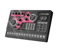 Flaroey Podcast Equipment Bundle, X5 Audio Interface with Mixer, Sound Board Voice Changer for Streaming & Gaming