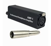 Flaroey Portable Headphone Amplifier Converter XLR to 3.5MM Audio Interface Mini HIFI Headphone Amplifier Clip Mount Amplifier