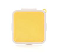 Flaroey Portable Silicone Microwave Sandwich Storage Box Reusable Toast Container Case Yellow