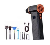 Flaroey Powerful Turbo Blower Fan High-Speed 130000 RPM 4 Adjustable Speed Air Duster Kit for Car Computer Keyboard Lens B