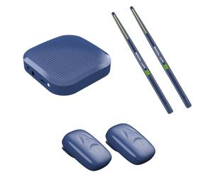 Flaroey Professional Virtual Electric Air Drum Set Portable Electronic Virtual Air Drum Drumsticks Pedals for Beginners Children