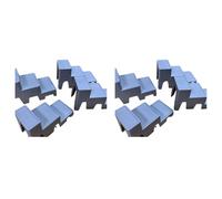 Flaroey Rack Multi-Layer Desktop Computer Desk Storage Rack Drawer Three-Layer Ladder Storage Rack Small Partition Rack Gray