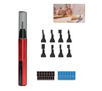 Flaroey Reciprocating Detail Sander, USB Fast Charging Sanding Pen,with 8 Sanding Heads and Self-Adhesive Sandpaper for Sanding