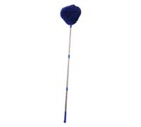 Flaroey Retractable Duster Stainless Steel Long Handle Dusting Brush Car Household Cleaning Tools Easy Install Easy to Use Navy Blue