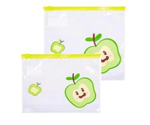 Flaroey Reusable Food-Grade Transparent Storage Bag Seal Container with Fruit and Vegetable Storage Bag L+M