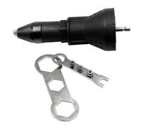 Flaroey Rivet for Cordless Drill Riveter Electric Rivet Nut Rivet Nut Adapter SetAKAPE- Rivet for Cordless Drill Riveter Electric Rivet Nut Rivet Tool 2.4-4.8mm (Black)