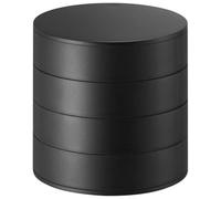 Flaroey Rotating Multi-Layer Desktop Storage Box Hair Accessories Jewelry Makeup Box Dust-Proof Jewelry Box with Lid A