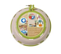 Flaroey Round Embroidery Pot Double Layer ABS Plastic Embroidery Frame DIY Replacement Embroidery Hoops Light Green