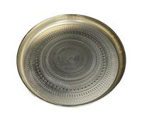 Flaroey Round Tray, 13inch-Serving Tray, Luxury Decorative Tray, Coffee Table Tray, Jewelry Tray Easy Install Easy to Use Gold
