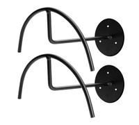 Flaroey Semicircle Rack Wall Hanging Hat Stand Hat Support Black Baseball Cap Storage Rack 2PCS